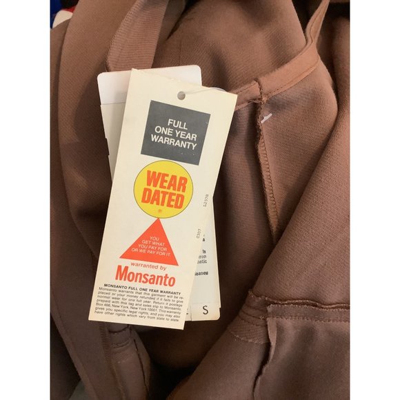 1960's - 1970's Trissi 2 Pc Double Knit Deadstock Vest and Inverted Pleat Skirt - Picture 8 of 12